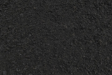 The texture of black fertile soil