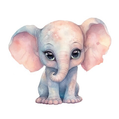 Cute Baby Elephant Ai