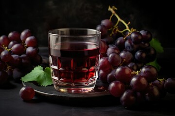 In the Glass: Grape Extravaganza Created by AI