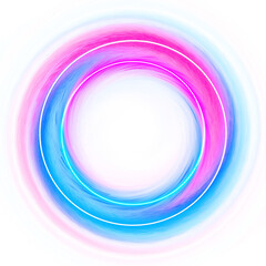 Neon Circle pink Blue Light Effect