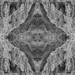 Symmetrical pattern abstraction stone. Gray Pattern. Wall Texture Rock Surface