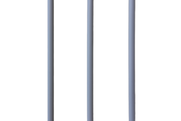 Lines of electrical wires in round plastic pipes on the wall, isolated on a white background