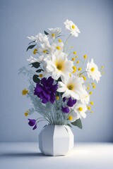 bouquet of daisies generation AI technology
