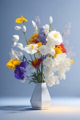 flowers in vase generation AI technology