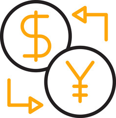 Yuan and Dollar Currency Exchange