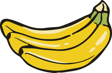 Ripe Banana Illustration