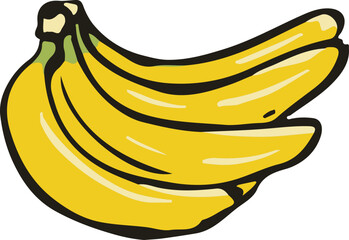 Ripe Banana Illustration