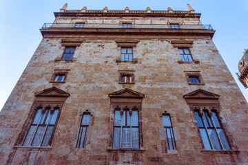 The exterior architecture of the Government Building (Generalitat Valenciana), Valencia, Spain