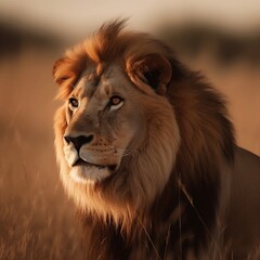 portrait of a lion