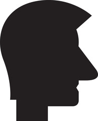 silhouette human head illustration