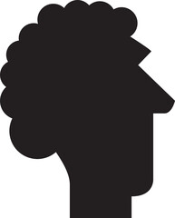 silhouette human head illustration