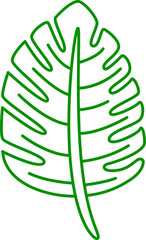 Fototapeta na wymiar tropical leaf illustration