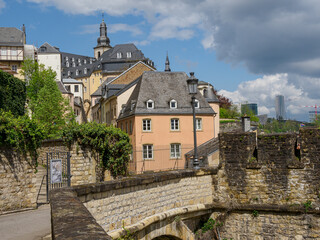 Fototapeta na wymiar Die Altstadt von Kuxemburg