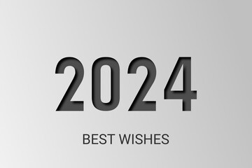 2024 - happy new year - best wishes 2024 background