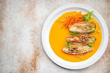 chicory dish stewed vegetable meal food snack on the table copy space food background rustic top view