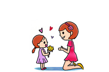 Happy Mother's Day Mom, Happy Mother's Day Translation into English: Mom, Happy Mother's Day