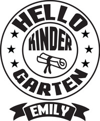 Hello KINDER GARTEN Emily