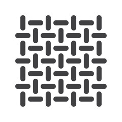 fabric texture pattern, simple thin line icon