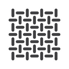 fabric texture pattern, simple thin line icon