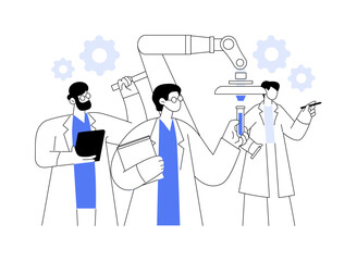 Order scientific research abstract concept vector illustration.