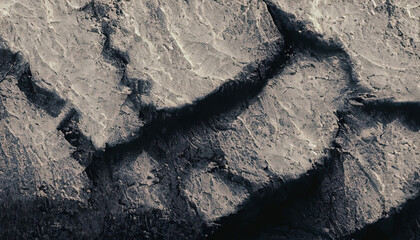 Naklejka premium Intricate Details of Toned Rock Texture and Grungy Surface with a Dark Abstract Background, Rough Brush Strokes, Backgrounds, Versatile Wallpaper, Banners, web Design, products backdrop, Generative AI