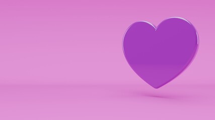 Icono de burbuja de chat aislados sobre fondo rosa Representación 3D