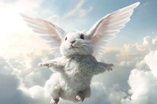 Hase im Himmel KI