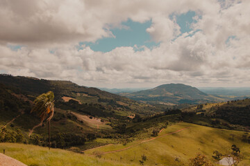 view of the valley in the countryside