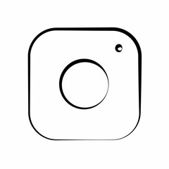 Camera icon. Social media sign icon. Vector illustration.