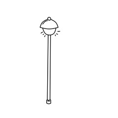 hand drawn street lamp