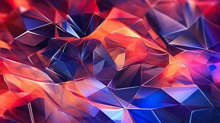 abstract polygonal background with geometrically textured and waves