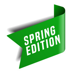 Colorful vector flat design banner spring edition. This sign is well adapted for web design.