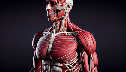 Artistic Rendering of the Human Body Structure through AI Generative Techniques