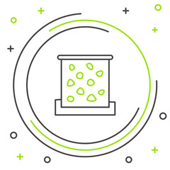 Line Climbing wall icon isolated on white background. Colorful outline concept. Vector