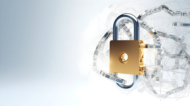 This generative AI-rendered image features a digital padlock, representing online safety