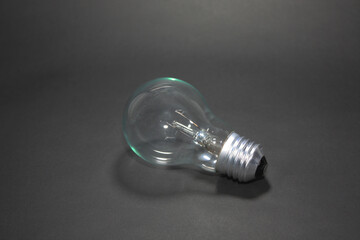 light bulb isolated on black