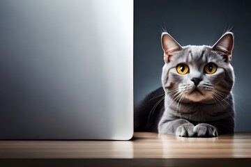 Premium Cute Tabby Cat | blur, 4K, Animal Wallpaper, cat Background, cute cat, AI