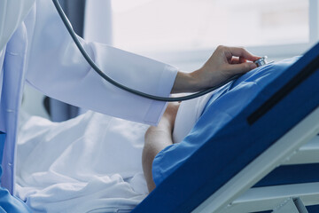 Doctor woman consulting patient sitting at doctor office. prevention of men diseases, healthcare,...
