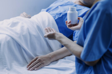 Doctor woman consulting patient sitting at doctor office. prevention of men diseases, healthcare,...