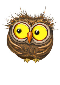 owl game illustration cartoon character