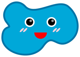 Smile shape icon. Vector illustration.	