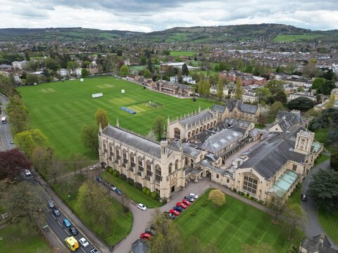 Cheltenham College UK Drone , Aerial , Birds Eye View