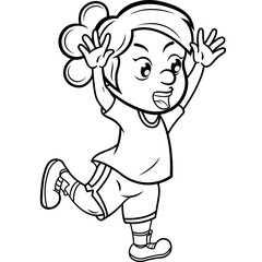 Niña jugando futbol soccer 