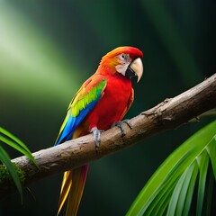 Obraz premium parrot in the jungle