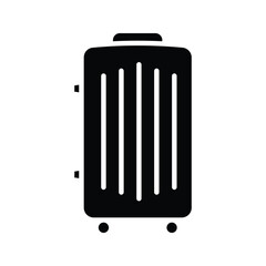 Baggage, luggage line icon, outline vector sign, linear style pictogram isolated on white. Symbol, logo illustration