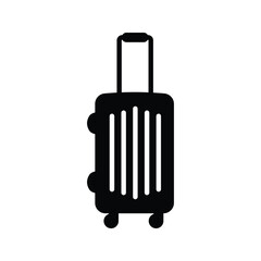 Baggage, luggage line icon, outline vector sign, linear style pictogram isolated on white. Symbol, logo illustration