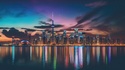 Fototapeta premium Toronto Vibes Wallpaper Background