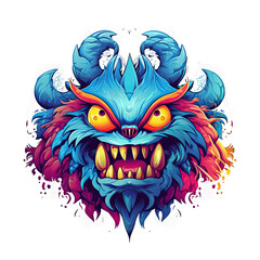 face of a monster cartton