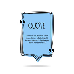 Hand made speech bubble. Quote frame, big set. Freehand text quotes. Empty colored text box templates, quote bubble, quotation symbols