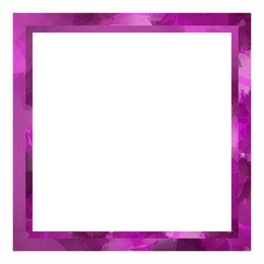 Square frame icon with purple watercolor texture 